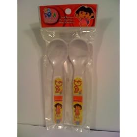 Nick Jr. Nickelodeon Dora the Explorer Flatware: Childrens Size Spoons (Set of 2)