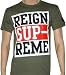 REIGN SUPREME - Logo - Army Green T-shirt
