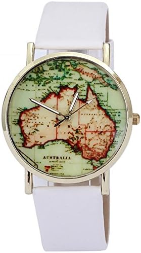 SunShine Day Green Earth Map 2015 New Fashion Casual Rhinestone Quartz Wristwatch Luxury Brand Leather Relojes Women Men Dress Watches Montre