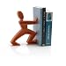 Black+Blum James the Bookend 8-1/2 by 7-1/2 by 2-1/4-Inch Bookend, Orange