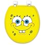 Ginsey Soft Embroidered Toilet Seat, SpongeBob Grin