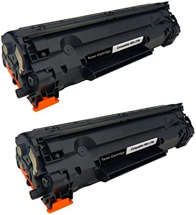 Office Station 2 Pack CE278A 78A Compatible Laser Toner Cartridge for HP LaserJet Pro: P1560/P1566/P1606