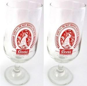 Coors Original Signature Stemmed Glass | Set of 2 Glasses