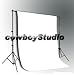 CowboyStudio 5' X 10' White Muslin Backdrop with One Section Cross Bar Background Sup...