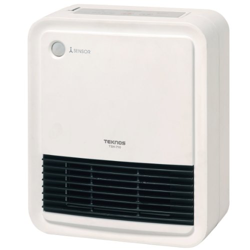 TEKNOS 人感センサー付 消臭セラミックファンヒーター TSH-710 【活性炭パワーで空気清浄】