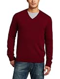 Williamson Mens 100% Cashmere Long Sleeve V Neck Sweater