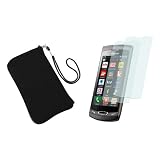 mumbi Neopren Tasche Samsung Wave II S8530 - Soft Case H�lle + 2 x mumbi Displayschutzfolie unsichtbarvon "mumbi"
