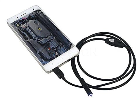 5M 5.5mm 480P Endoscope Borescope Camera 1.3 MP Waterproof IP67 USB Inspection Tube Pipe with 1 hook For OTG Android/PC Laptop
