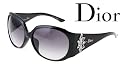 Dior Sunglasses Black Frame V08JS with Swarovski Element Crystals Grey Gradient Lens Men's Women's Unisex