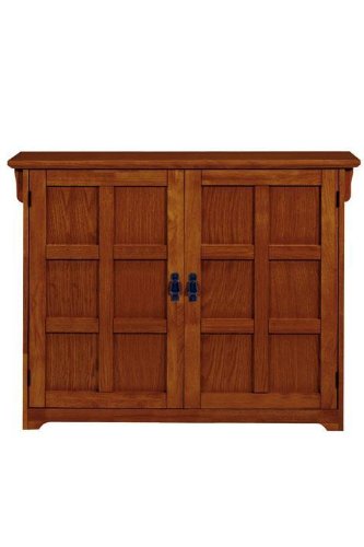 Craftsman 60 pair Shoe Storage With Doors, 2-DOOR 60-PAIR, DARK OAK