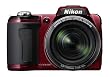 Nikon Coolpix L110 12 MP Digital Camera with 15x Optical Vibration Reduction (VR) Zoom and 3.0-Inch LCD (Red)
