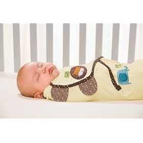 Summer Infant SwaddleMe Appliqued Cotton Knit, 7-14 pounds, Safari Chat: Baby