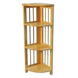 4-Shelf Corner Folding Bookcase