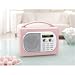 PURE EVOKE MIO CANDY 50'S STYLE DAB RADIO WITH BUILT-IN CHARGEPAK
