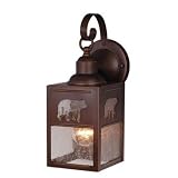 Yellowstone - 1 Light Small Rustic Outdoor Lighting Wall Lamp Fixture Bear - Bronze - B2549