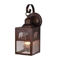 Yellowstone - 1 Light Small Rustic Outdoor Lighting Wall Lamp Fixture Bear - Bronze - B2549