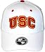 NCAA Southern California Trojans White One Fit Cap- Adult 6 5/8 to 7 1/8
