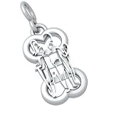 Bark Avenue Jewelers- Sterling Silver Zodiac Pendant- Gemini - Large
