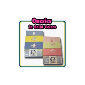 Gerber Short Sleeved Onesies Solid Colors 4 Pack - 3T & 4T