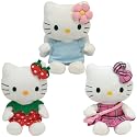 TY HELLO KITTY ~ BLUE ANGEL ~ STRAWBEERY ~ TARTAN TRIO