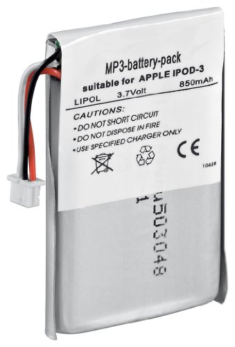 1aTTack Ersatzakku f&uuml;r Apple iPod 3G (800mAh)