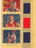 2007 Topps Trademark Authentic Al Horford, Brandan Wright & Sean Williams Rookie Triple Game-Worn Jersey Card