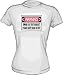 Warning Swine Flu Test Subject Keep Back Sign Logo Women's tee Shirt Small thru XL