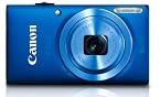 Canon IXUS 132 16MP Point-and-Shoot Digital Camera (Blue) with 4GB SD Card, Camera Case