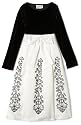 Rare Editions Girls 7-16 Matte Satin Dress With Caviar Beading
