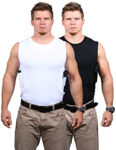 Packin Tee Holster Shirt (WHITE, Large W/ RH Small Holster)