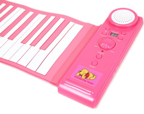 Cover image : 盛商実業 プーさんロールアップピアノ ピンク 49鍵盤100音色 高音質薄型 16373