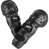 Shift Racing Enforcer Youth Knee/Shin Guard Motocross Motorcycle Body Armor w/ Free B&F Heart Sticker - Black / One Size