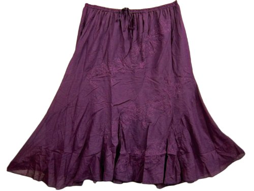 Bollywood Fashion Bohemian Bellydance Purple Cotton Skirt for Womens 35