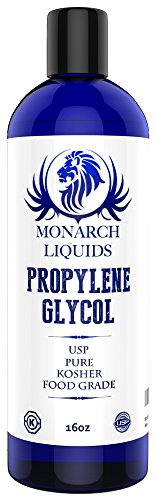 Monarch Liquids Propylene Glycol for DIY Vaping, Food Grade, USP, Pure PG, 16oz