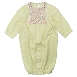 【H28年春物】(日本製) Pample Mousse(パンプルムース) アイレット裏毛花Pt使い編花付きドレス 50cm~70cm/CR NO.DP-61501