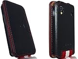 Samsung Galaxy Ace GT-S5830 Novoskins iStyle Magneta Premium PU Leather Fli ....