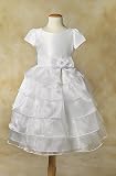 White Ruffles and Layers Christening Baptism Dress