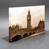 THE CITY OF LONDON FRAMED A1 CANVAS ART PRINT