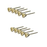 JINTONG ワイヤーブラシ カップ型 豚毛 10個入り