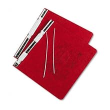 ACCO Pressboard Hanging Data Binder, 8.5 x 11 Inches Unburst Sheets, Executive Red (54129 )