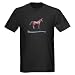 Shunnn Pink Unicorn Black T-Shirt