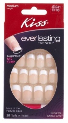 Kiss Everlasting French Nail Kit Medium Unlimited 28 Nails