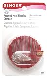 UPC 075691073701 product image for Singer Assorted Hand Needles in Compact with Built In Needle Threader | upcitemdb.com