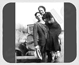 Bonnie and Clyde Mouse Pad