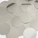 Sequin Round 40mm 4 hole Silver Metallic. Made in USA
