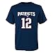 Outerstuff Tom Brady New England Patriots Youth Mainliner Jersey Name and Number T-Shirt