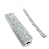 Retail Packing Nintendo Wii Remote Controller Protector Sticker Sheet with Wrist Strap - Silver Bling by Bargaincell