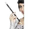 Sequinned Cigarette Holder - Black - Adult