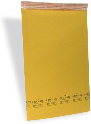 Ecolite #4 Size Kraft Bubble Mailers Self Seal/100 Cs