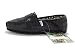 Toms - Womens Classic Glitter Canvas Slipon Shoes in Black, Size: 9.5B(M) US Womens, Color: Black
